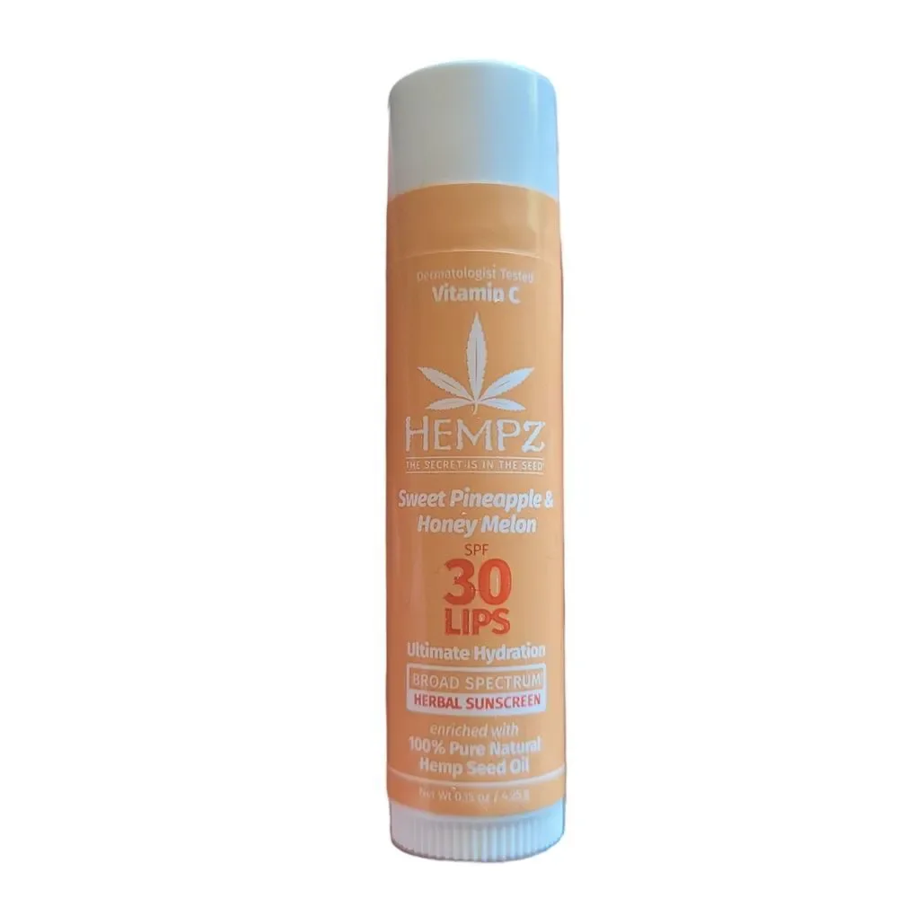 Hempz Sweet Pineapple & Honey Melon Ultimate Hydration Lip Balm SPF 30 NEW